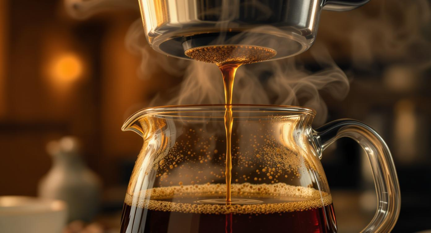 Coffee Brewing Sound Effect - AI generated from text description