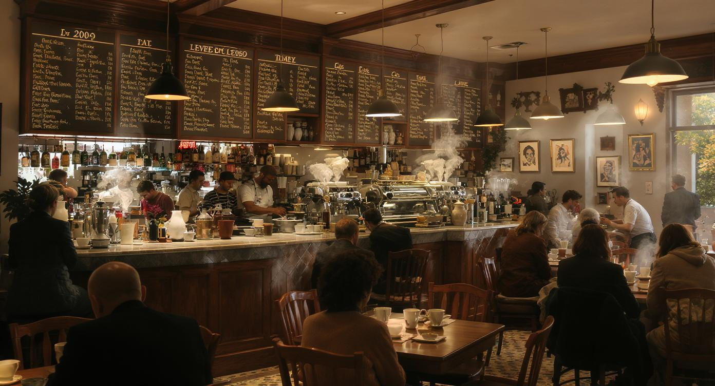 Cafe Buzz Sound Effect - AI generated from text description