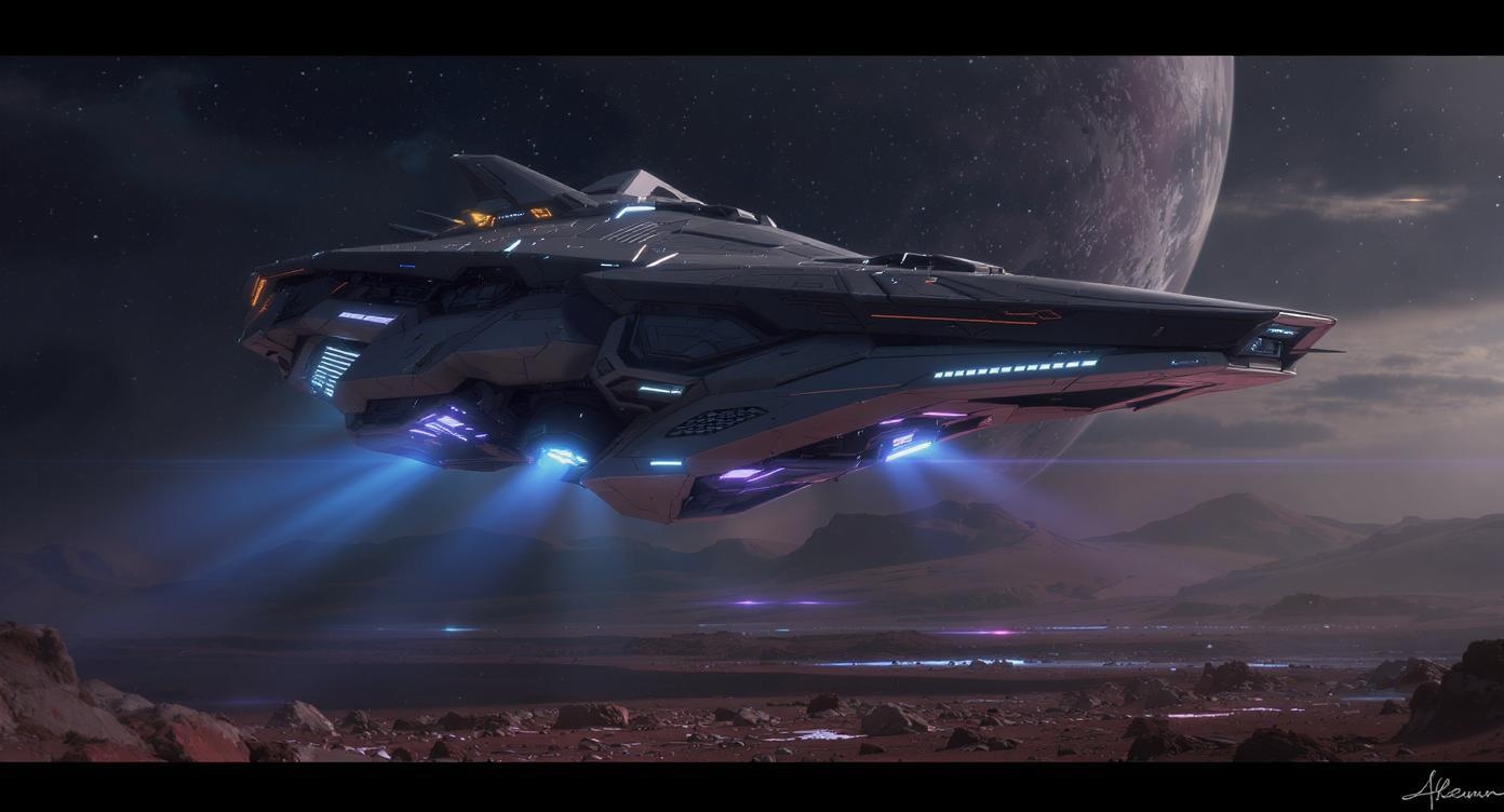Alien Spaceship Sound Effect - AI generated from text description