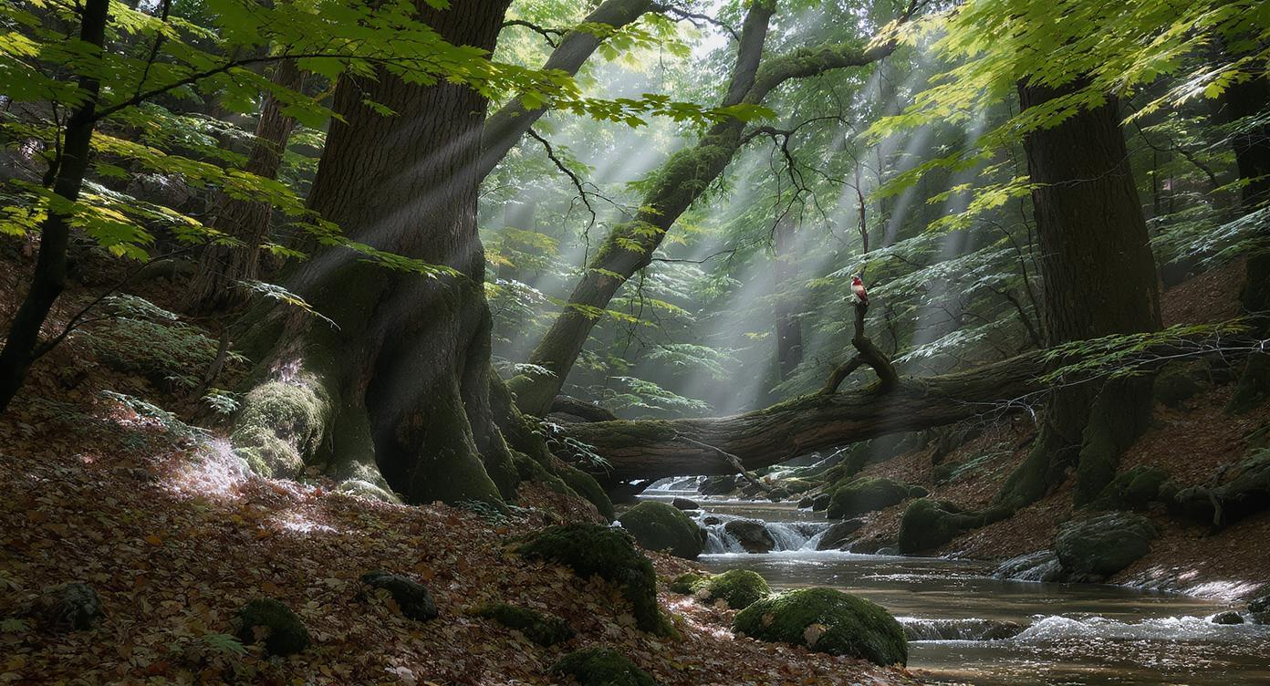 Forest Ambience Sound Effect - AI generated from text description