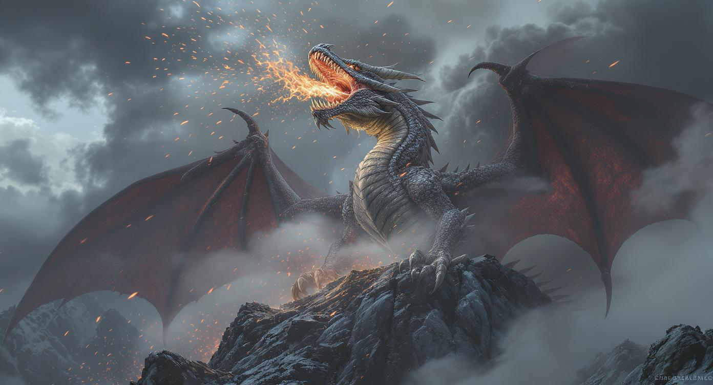 Dragon's Roar Sound Effect - AI generated from text description